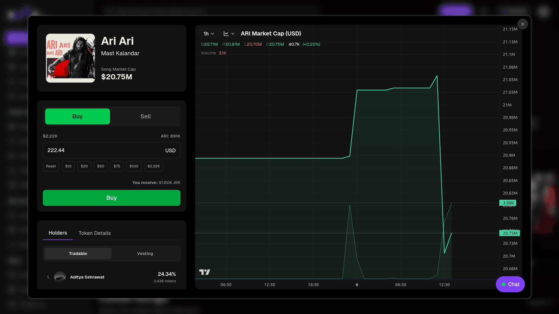 Songfun marketplace dashboard preview