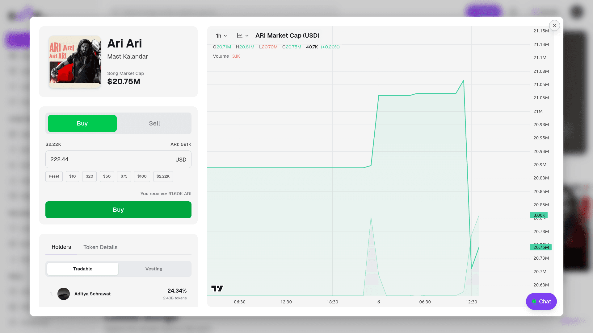 Songfun marketplace dashboard preview
